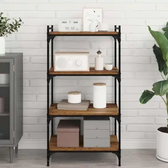 Półka na Książki 4 pcs Brązowy 100 x 40 x 1,5cm Lumarko! - Hurtownia wielobranżowa Lumarko Zamów teraz